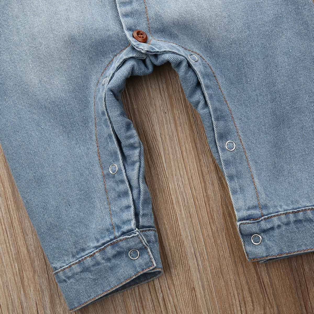 Toddler Newborn Baby Boy Clothes Kid Cartoon Giraffe Print Denim Fabric Romper Jumpsuit Autumn Winter Outfit 0-18months |