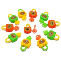 12 pcs new plastic children with key toy lock notebook lock capsule toy party favorkid birthday goodie bag giveaway pi%c3%b1ata