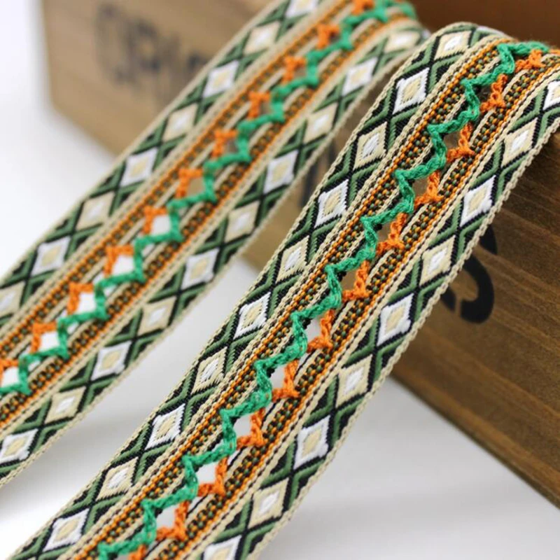 5yardslot diy for dog callor backpack shoulder guitar camera strap webbing national jacquard ribbon costume woven trim lace free global shipping