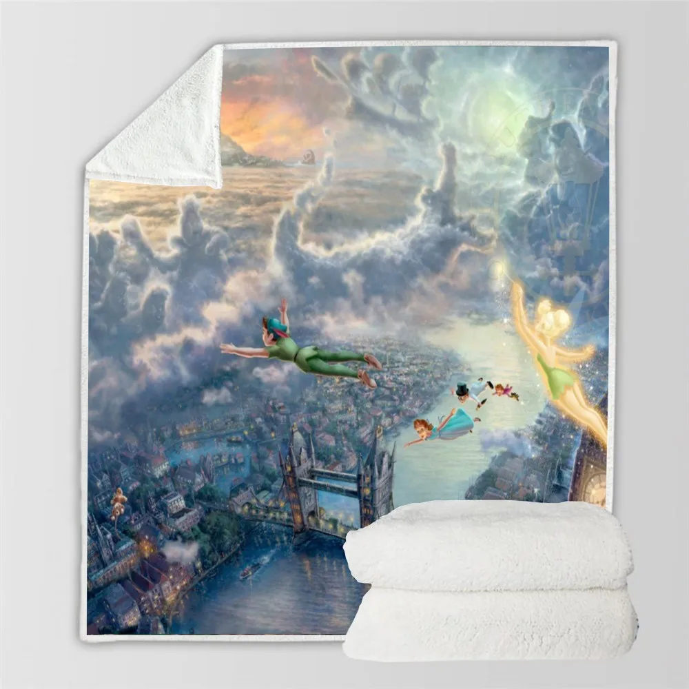 Одеяло из шерпы Красавица и чудовище покрывало Белль принцессы для детей