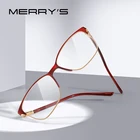 Женские ультралегкие очки для коррекции зрения MERRYS, дизайнерские очки в стиле ретро для коррекции зрения при близорукости, с ацетатными дужками, S2680