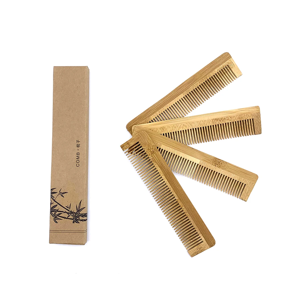 

1PCS Naturel Eco Friendly Wooden Comb Bamboo Hair Brush Hair Care Beauty SPA Massager Wholesale Hair Care Comb