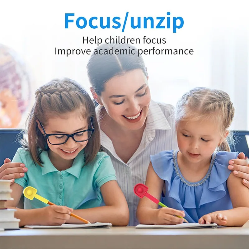 Лидер продаж Пузырьковые игрушки брелок Пеналы сжимаемые Сенсорные игрушка для