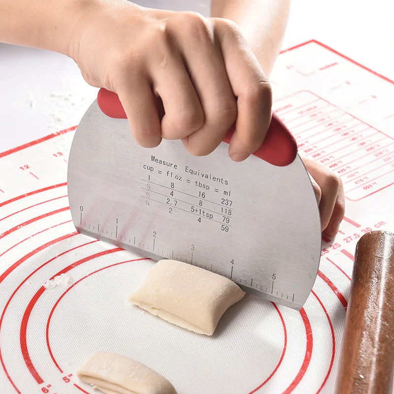 Режущее лезвие Кухня приспособления для резки полукруг со шкалой выпечки Мука