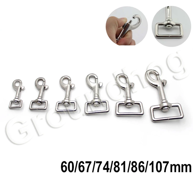 6 шт. Квадратные Кольца из нержавеющей стали 316 поворотные зажимы для дайвинга