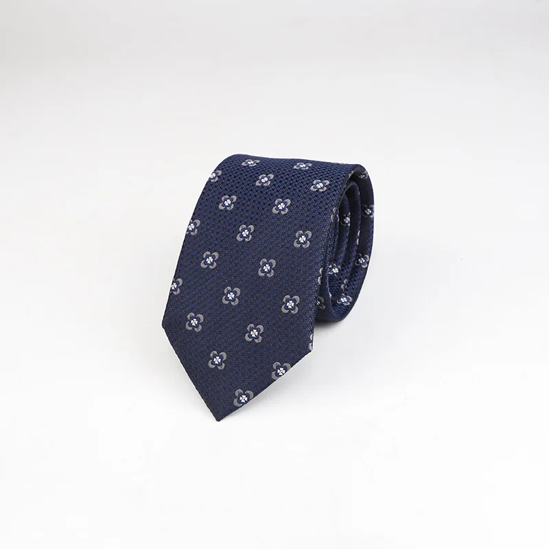 

Silk Tie Men's Formal Wear Business 7cm Korean Style Bridegroom Lazy Jacquard Tie Business Working Student Trendy2021