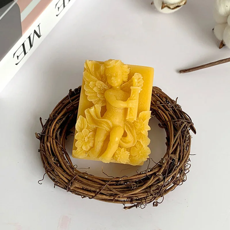 7x5x3cm 3D силиконовые формы для мыла Ангел прямоугольное мыло формы DIY Искусно сделанные формы ручной работы формы для мыла - Цвет: 7x5x3cm