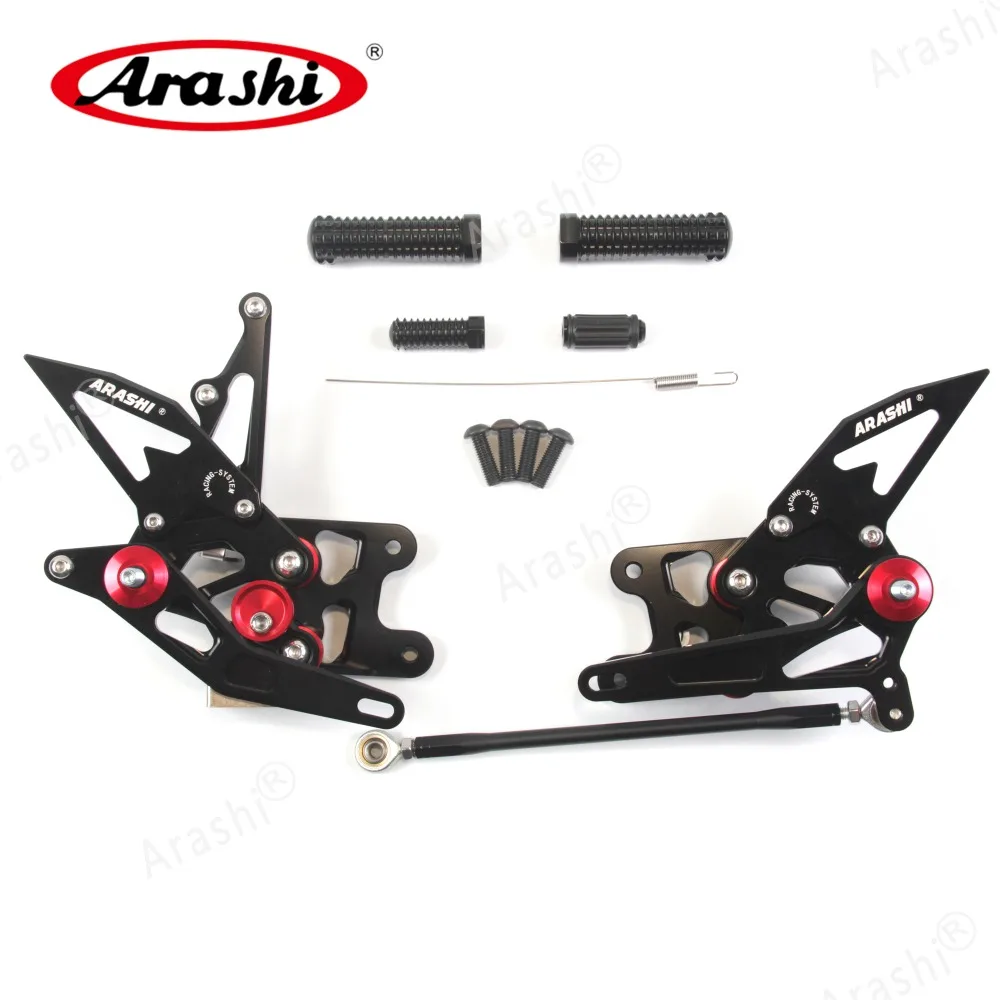 Arashi GSXR 1000 K7 K8 Rider Rearset регулируемые Подножки для SUZUKI GSXR1000 GSX-R 1000 2007 2008 мотоцикла с ЧПУ