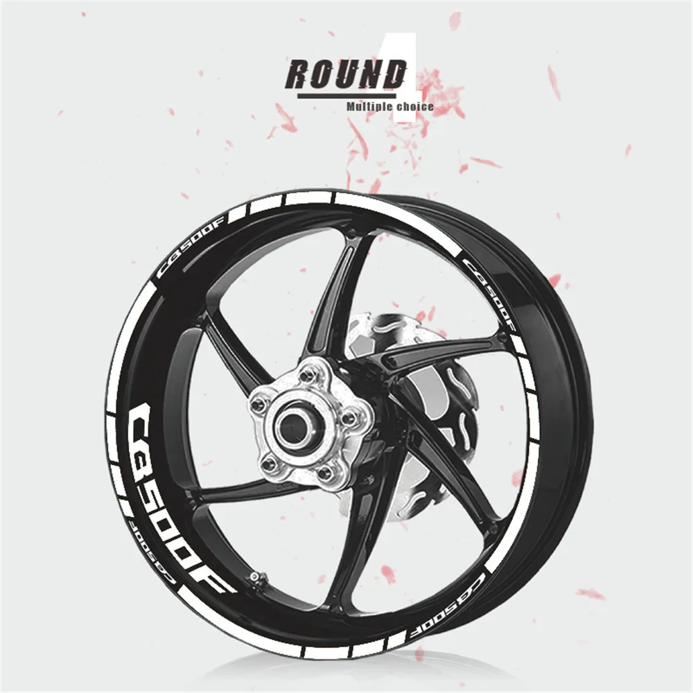 XT-LQ-cb500f-WHT Наклейка на мотоцикл и аппликация концентратора светоотражающие декоративные аппликация шины полоса пленка для Honda cb500f cb 500f - Цвет: XT-LQ-cb500f-WHT
