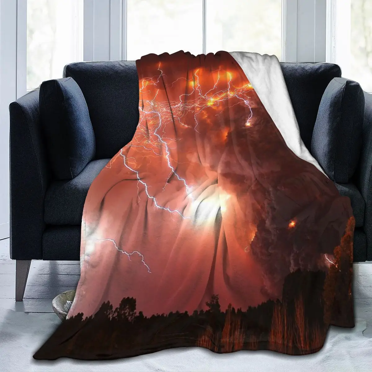 

Lightning New 3D Personality Printed Flannel Blanket Sheet Bedding Soft Blanket Bed Cover Home Textile Decoration