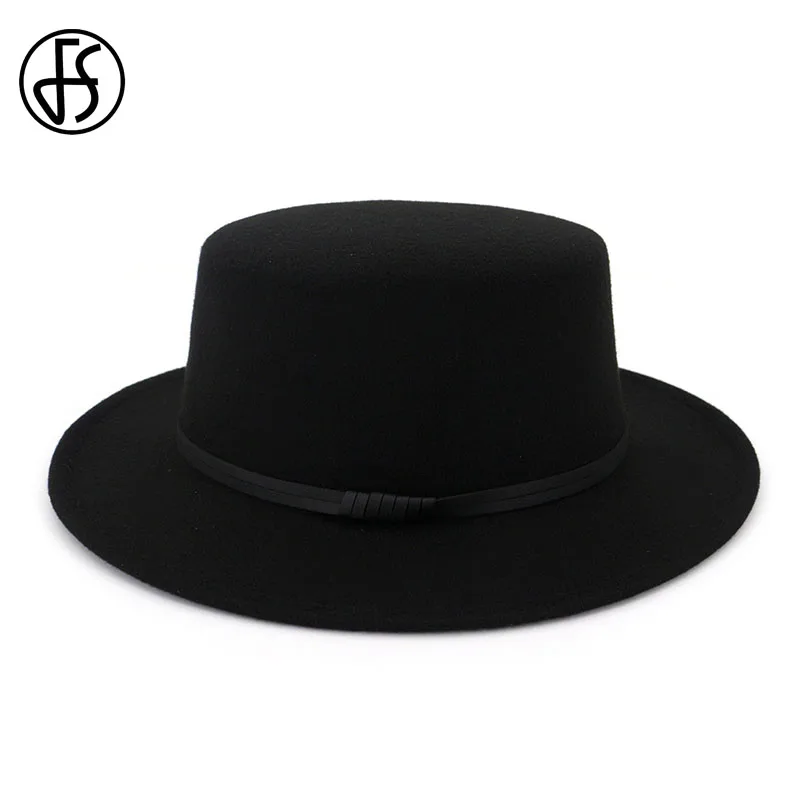 Шляпа с широкими полями FS для мужчин и женщин Классическая фетровая шляпа