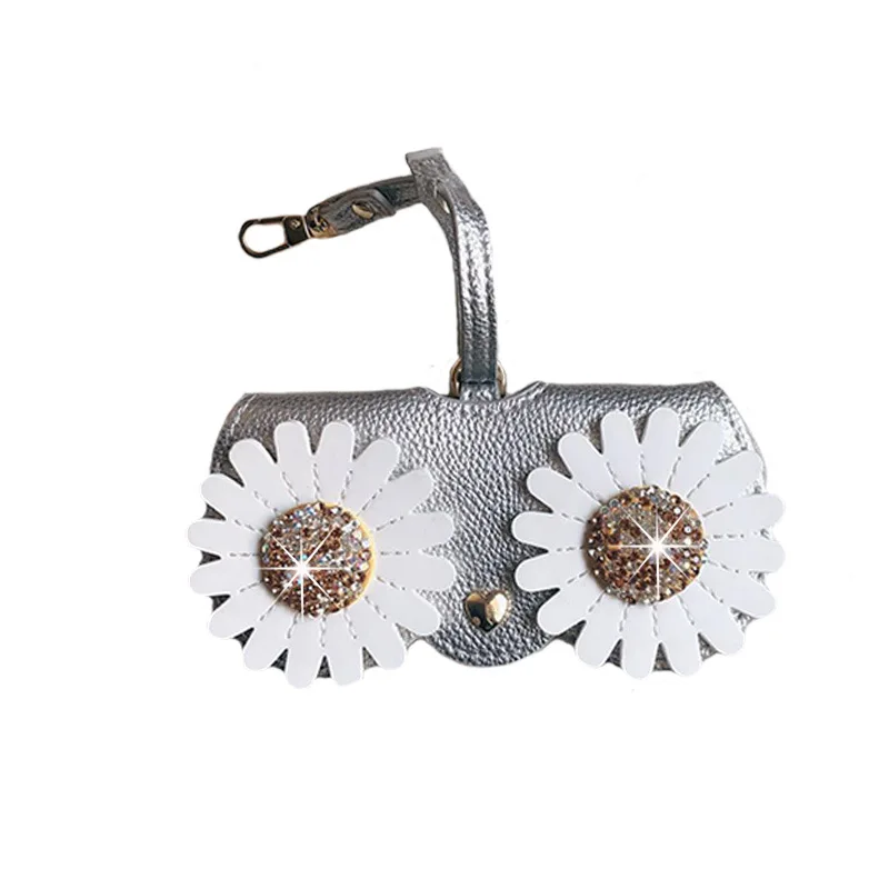 Чехол для очков футляр из искусственной кожи с бриллиантами милый мультяшный