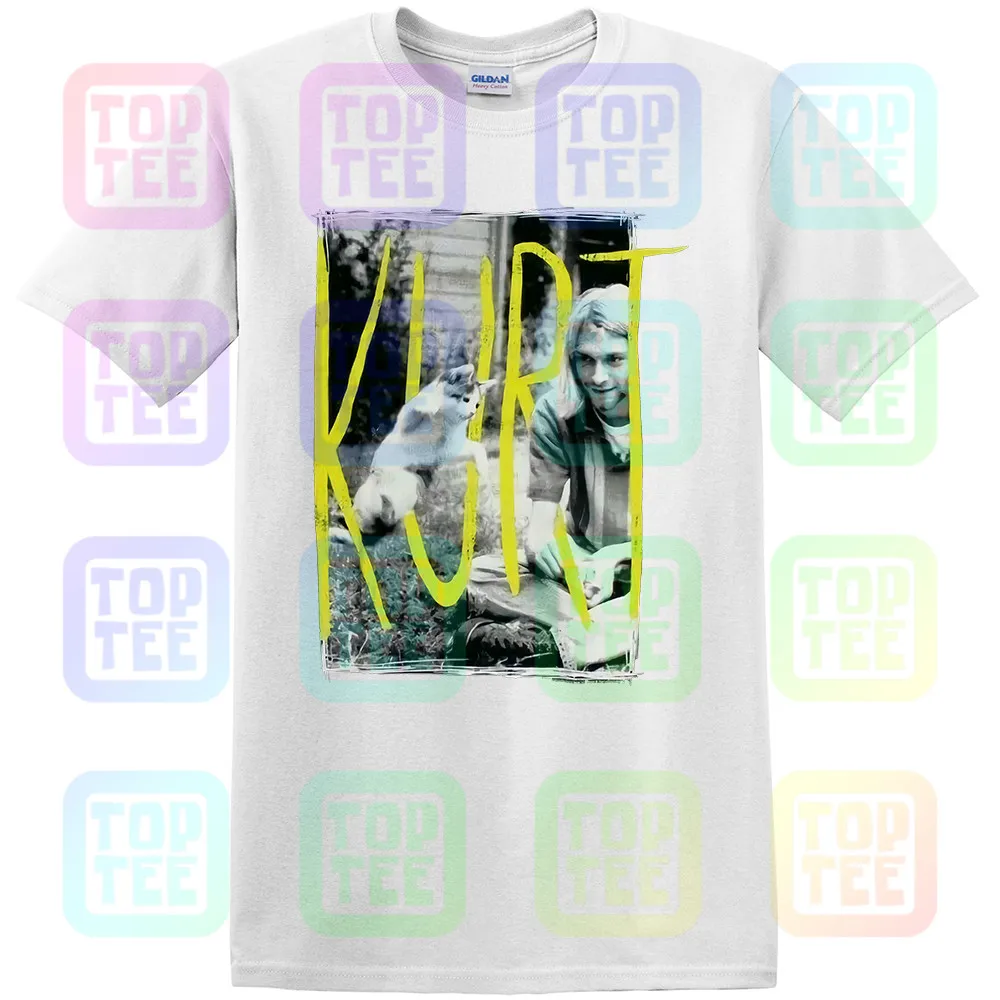 Kurt Cobain& Kitten Cat 90s Icon Nirvana черная футболка Новинка! Панк гранж(3D5