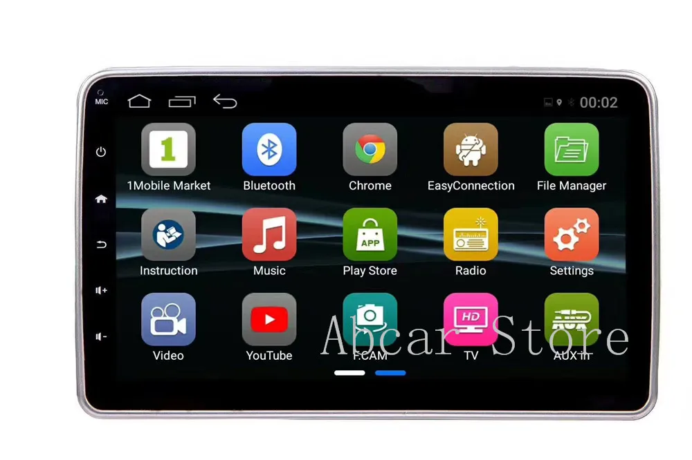 Универсальный автомобильный DVD плеер 10 1 дюйма Android 9 0 GPS навигация радио 2 din для