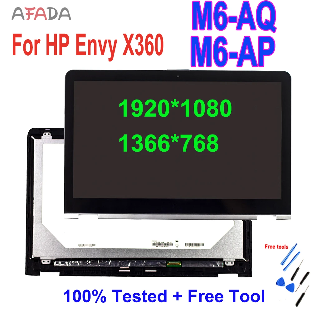 15,6 'для HP ENVY X360 M6-AQ M6-AQ003DX M6-AQ105DX, ЖК-экран FHD x 0 IPS, замена панели дисплея 15,6 'для HP ENVY X360 M6-AQ M6-AQ003DX M6-AQ105DX, ЖК-экран FHD x 0 IPS, замена панели дисплея