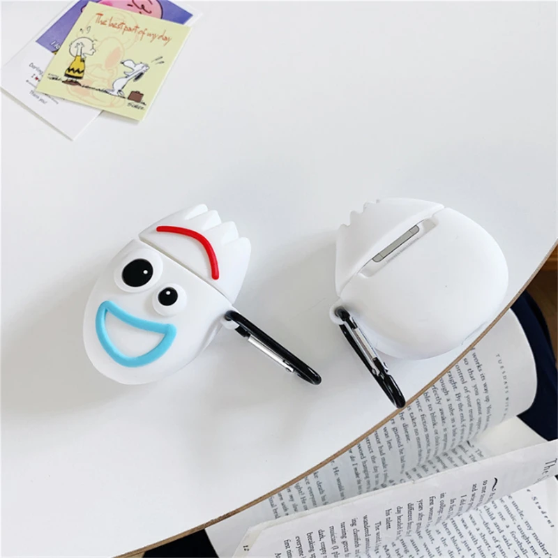 3D милая история игрушек мультфильма Fokry кожухи головных телефонов для Apple Airpods 2 1 Силиконовая Защитная крышка наушники аксессуары Картофельная пара