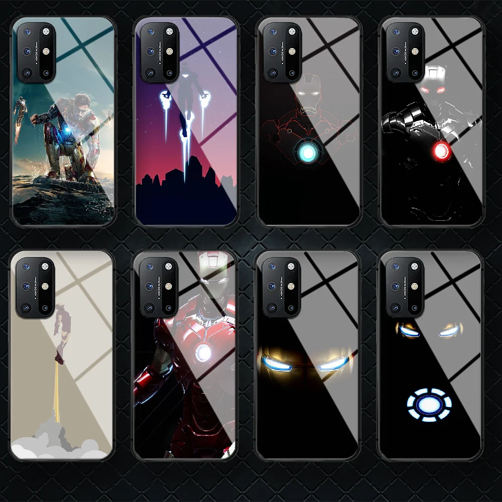 

Lrons Mans Tempered Glass Phone Case Cover For Oneplus Oppo Realme A53 Find X 2 3 5 6 7 8 9 T Pro Nord Gt Neo Shell Bumper Black
