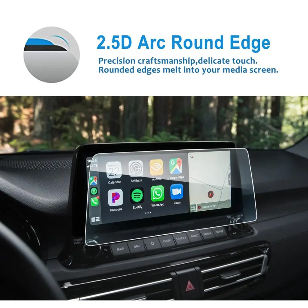 lfotpp for seltosceltos 2021 10 25 inch car navigation touch center display screen protector auto interior protective sticker free global shipping