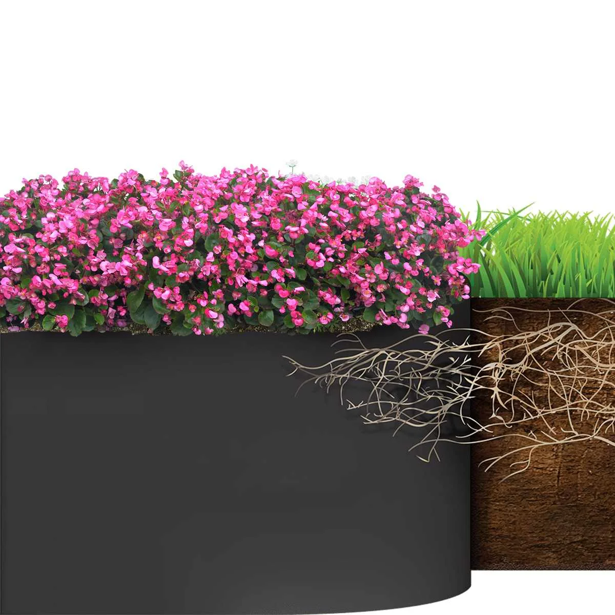 Садовая Гибкая трава для газона 3 м 6 пластиковая окантовка края Ландшафтная