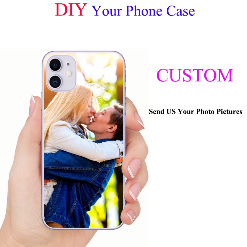 DIY Мягкий ТПУ индивидуальный дизайн фото чехол для телефона iPhone 11 12 Pro Max X XS XR 6 6s 5 5S