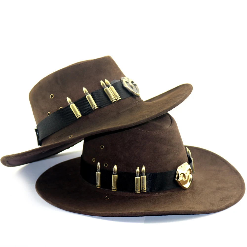 COSTHEME Overwatch McCree Западные Ковбойские шляпы официально лицензированные аксессуары