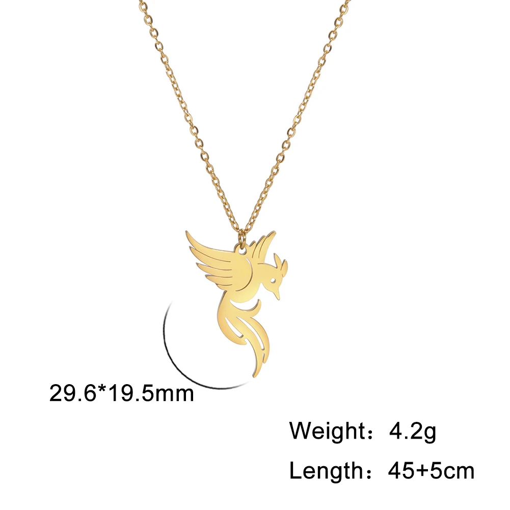 Skyrim Трендовое ожерелье с подвеской в виде феникса для женщин и девочек колье из