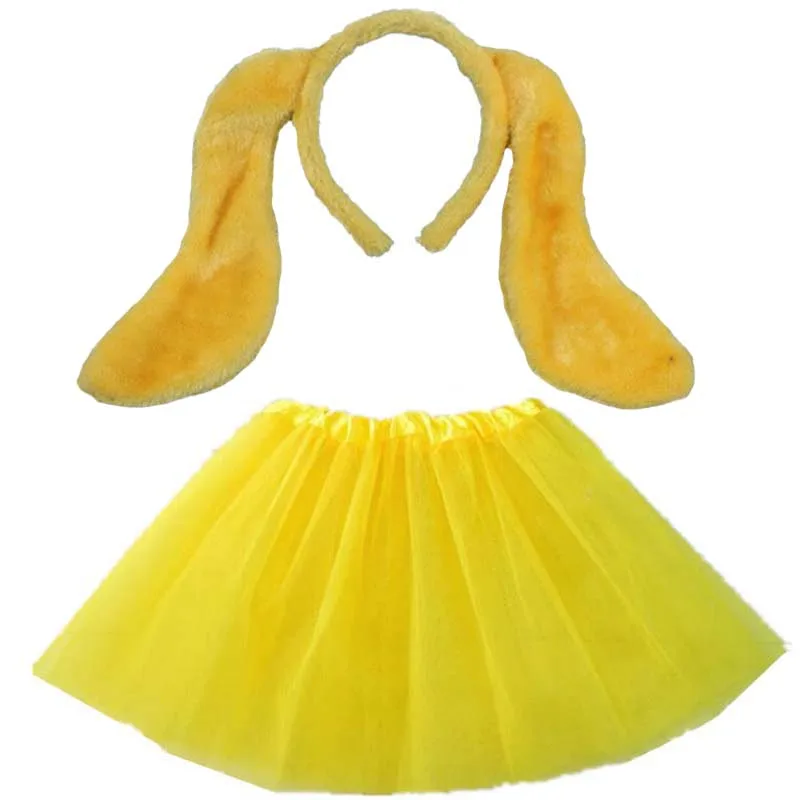 Черный костюм с изображением животного собаки Косплей головной убор повязка на