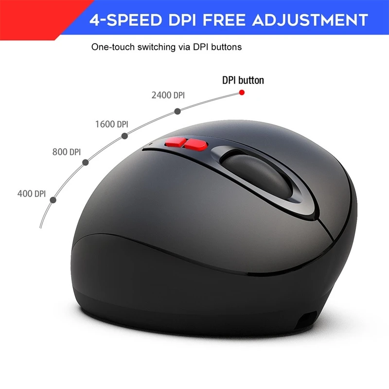 Беспроводная эргономичная оптическая мышь Hxsj T31 2 4G для ноутбука игровой плеер 4