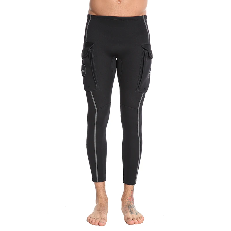 SBART Мужской 3 мм черный неопреновый гидрокостюм длинные брюки для подводного