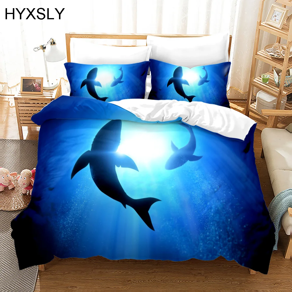 

Undersea World Bedding Set Marine life 3D Printing Kids Duvet Cover Sets Comforter Bed Linen Queen King Size Bedroom Bedclothes