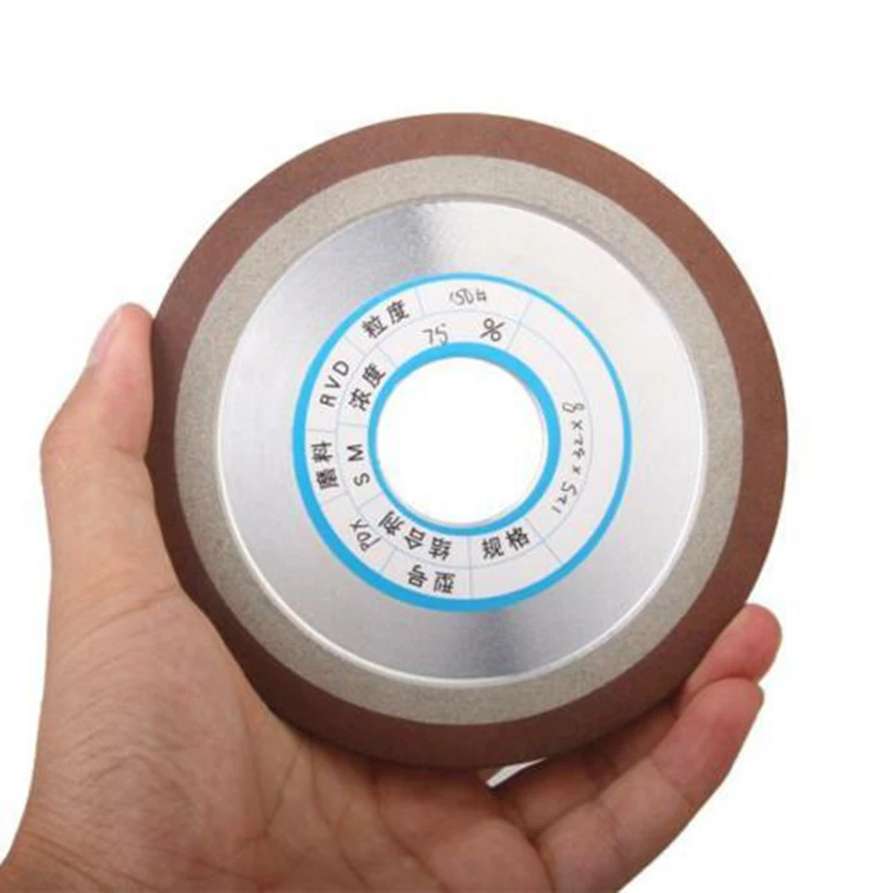 

Diamond Grinding wheel Hard Steel 1-Tapered Polished 125mm Silver+Brown
