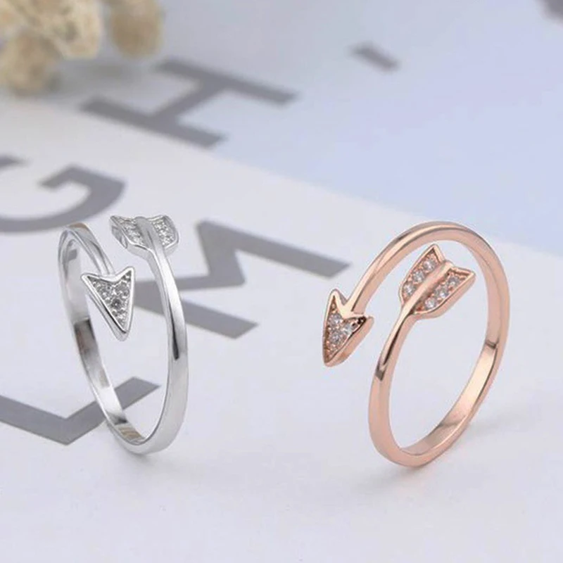Женское Обручальное кольцо с кубическим цирконием в форме стрелы подарок для