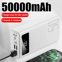 Power Bank 50000mah External Battery USB Fast Charging Powerbanks LED Display Portable Phone Charger For Xiaomi