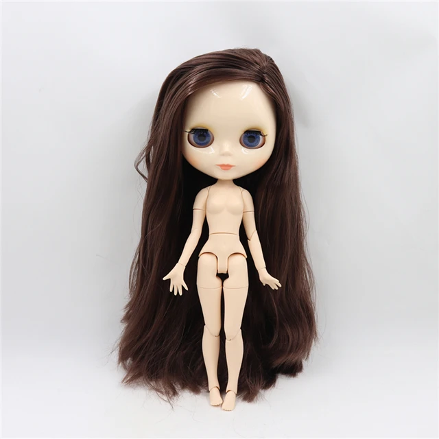 ICY factory шарнирная кукла blyth toy joint body белая кожа блестящее лицо 30 см 1/6 распродажа специальное предложение - Цвет: only nude doll