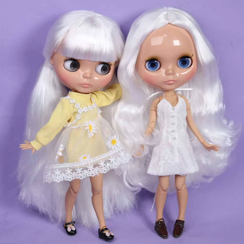 Кукла Blyth ICY DBS для серии № BL136 с белыми волосами шарнирное тело 1/6 BJD OB24 аниме