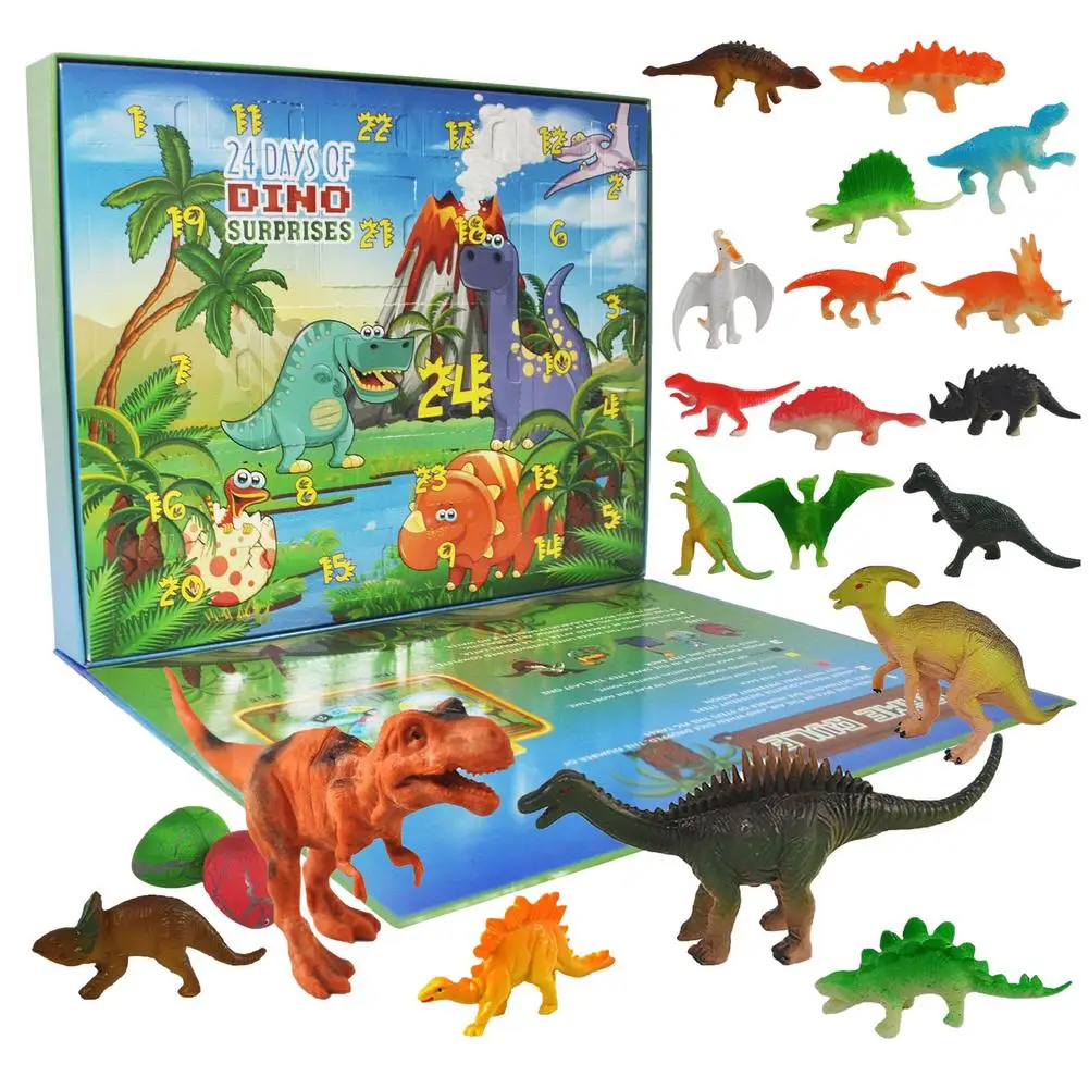 

Dinosaur Advent Calendar For Boys 2021 Christmas, 24 Dinosaurs Figures Playset Countdown Days To Christmas Holiday, Xmas Surpri