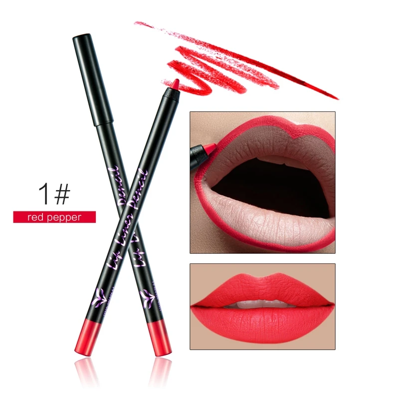 01 1 шт. Imagic Lipliner Карандаш Мягкий матовый контур для губ Обнаженная губная помада водостойкая стойкая Пигмент Макияж Красота Набор инструментов - Цвет: 01