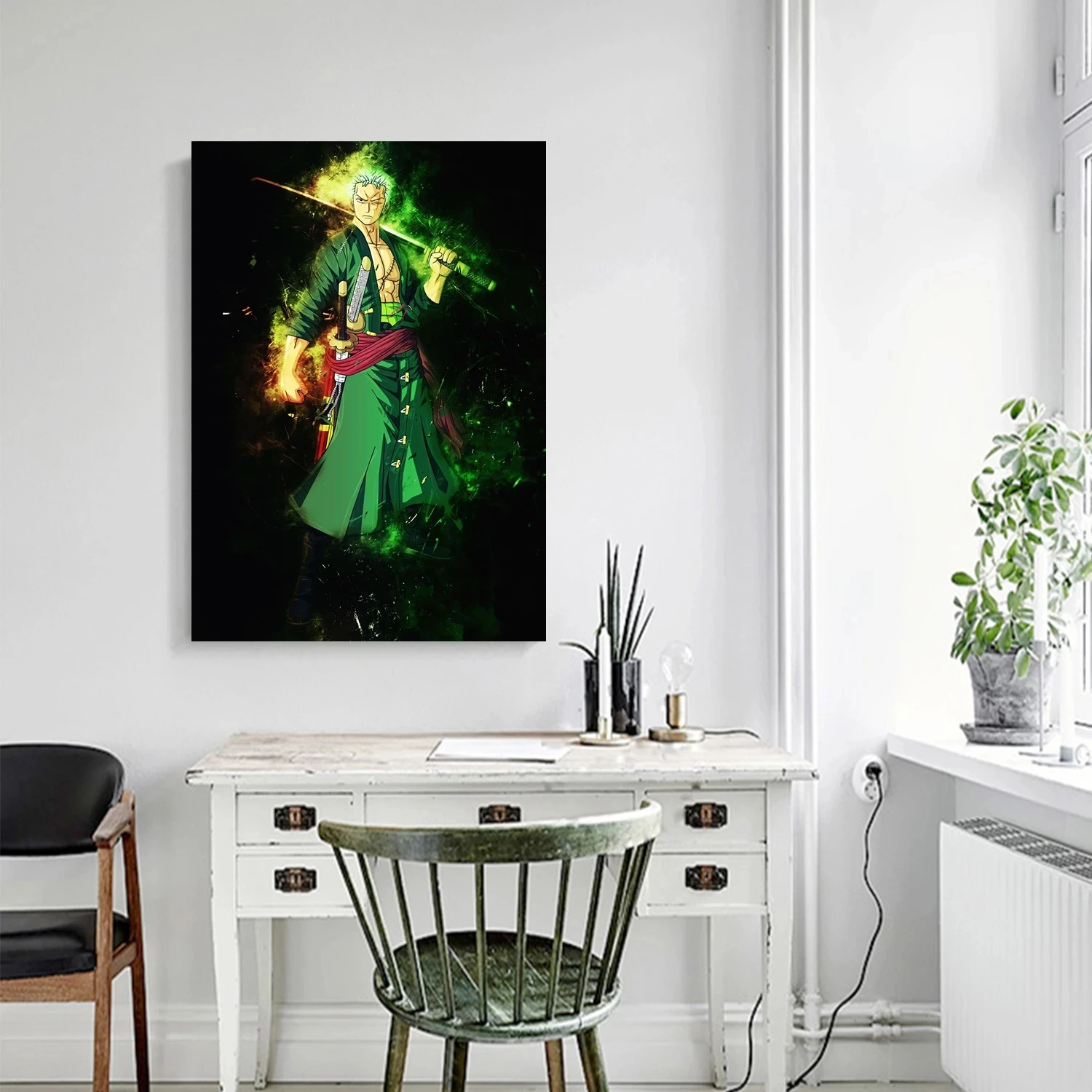 Японские картины на холсте Зоро Настенная картина цельный плакат печать