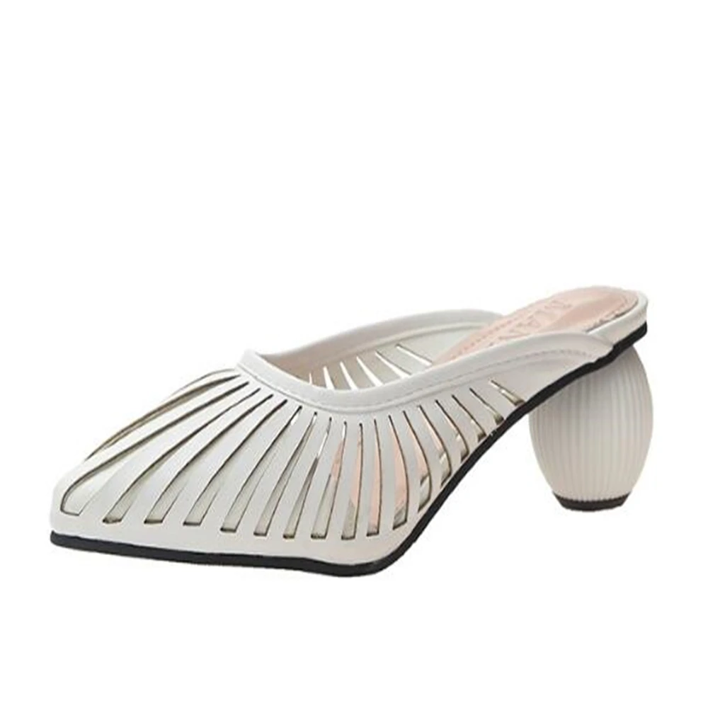 Пикантные босоножки женская обувь на квадратном каблуке цвет белый черный