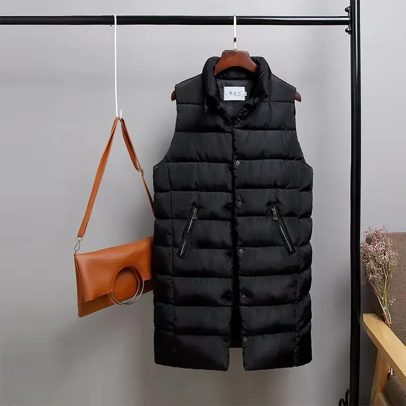 2019 Новый пуховик женский хлопковый жилет Корейская версия майки больших
