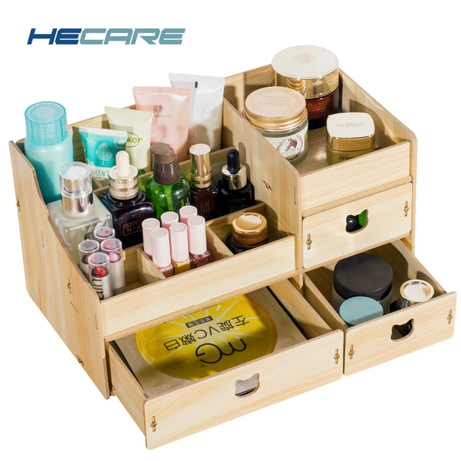 Органайзер HECARE для косметики деревянный органайзер ювелирных изделий сделай сам