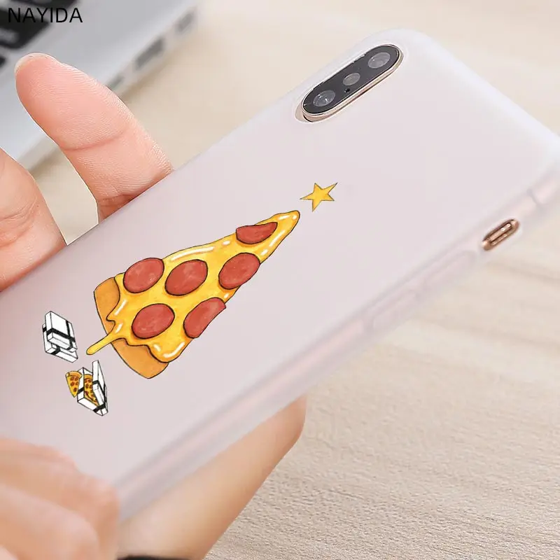 Мягкий чехол для телефона Huawei P40 30 20 Pro 10 Lite e Plus P Smart 2020 Z 2019 в виде пончика с пиццей |