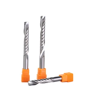 Концевые фрезы из карбида ПВХ для работ с ЧПУ, 5 шт., 6 мм, 14 дюйма, 22 мм-62 мм