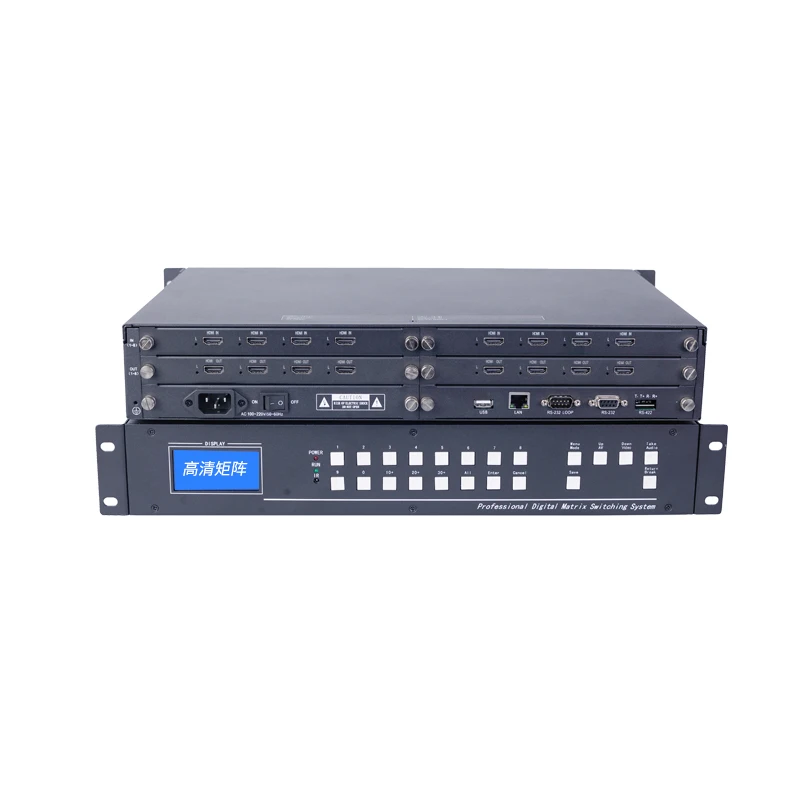 4x4 8x8 Seamless HDMI Matrix Switch with Audio 1080P 4K Screen Splicing Ethernet Web APP RS232 IR HDCP Video Image Processor - купить по