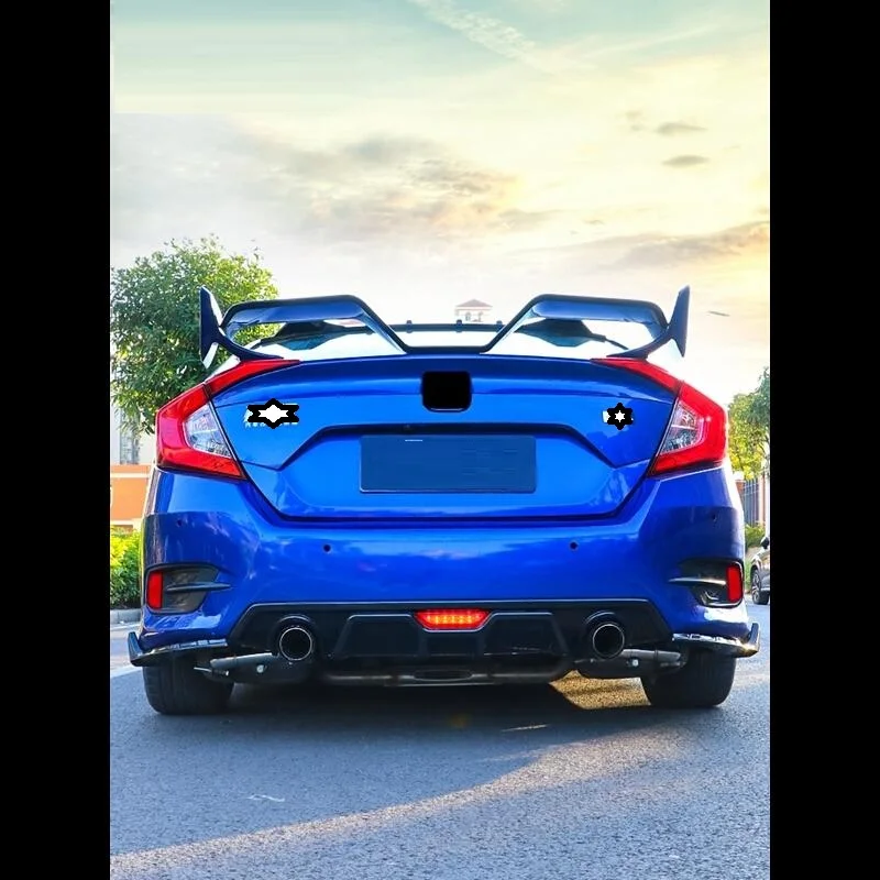 

Splitter Spoiler Aleron Styling Front Delantero Aileron Voiture Tuning Car Protector Coche Lip Bumper 2019 FOR Honda Civic