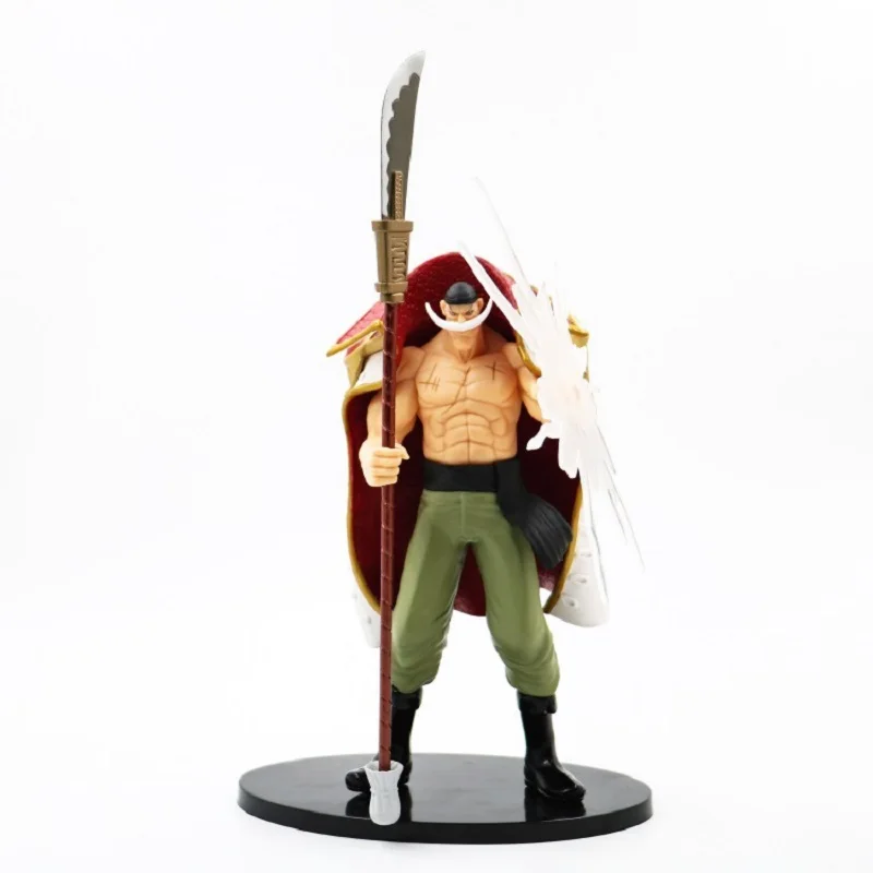 

31cm Anime Figure White Beard Pirates Edward Newgate Battle Version with Broadsword Action Figure PVC Collection Model Toy