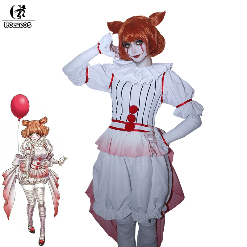 ROLECOS Stephen King It костюм для костюмированной вечеринки женский ужаса клоуна Косплей