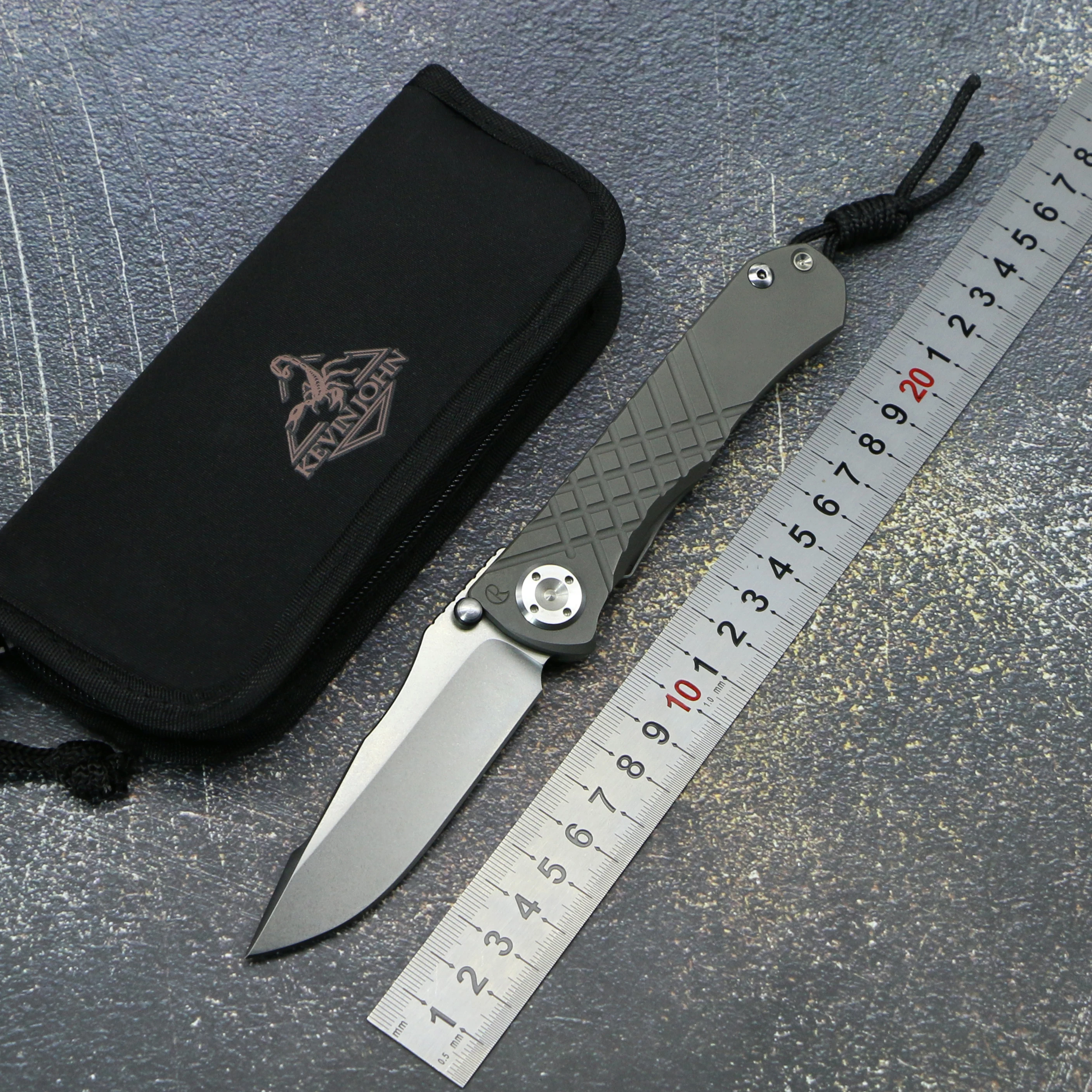 Складной нож Kevin John CR Umnumzaan лезвие M390 титановая ручка карманный для кемпинга охоты
