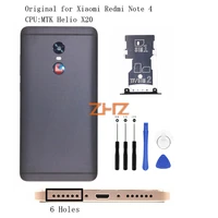 original for xiaomi redmi note 4 mtk battery back cover rear door housing side key card tray holder replacement spare parts