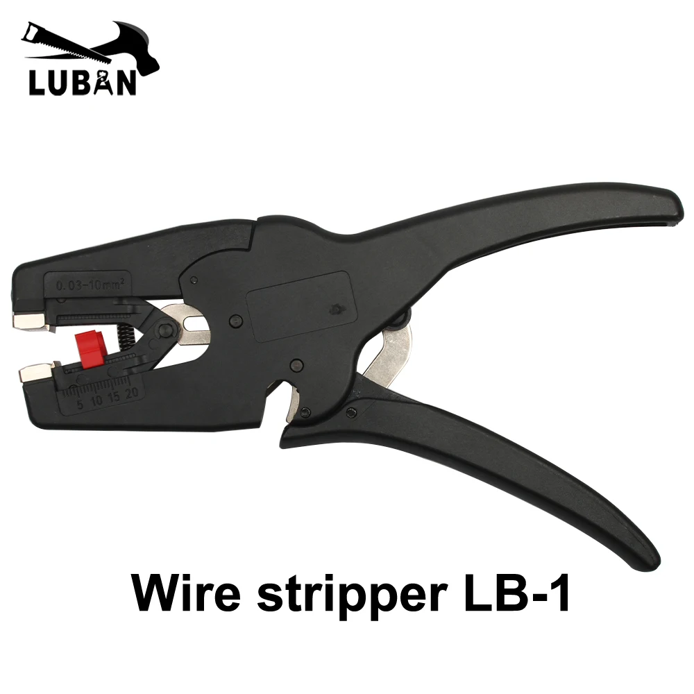 

LB-1 Self-Adjusting Insulation Wire Stripper Range 0.03-10mm2 with High Quality Wire Stripping Cutter Flat Nose FS-D3